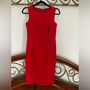 Talbots stunning red sheath dress